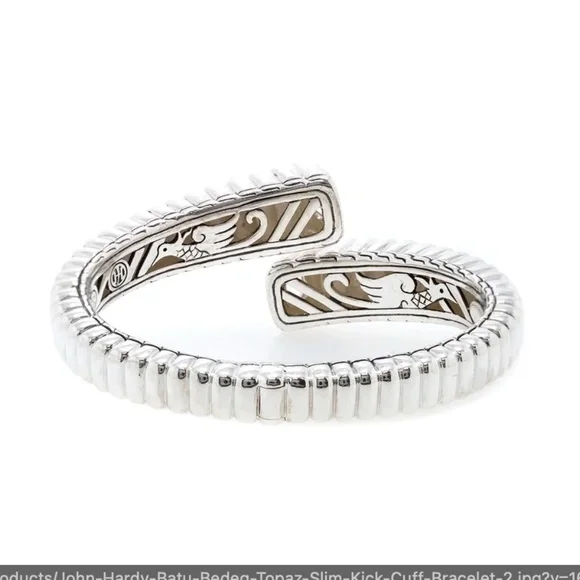 JOHN HARDY Bracelet Batu Bedeg Topaz Slim Kick Cuff - Picture 2 of 5